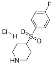 4-(4-Fluoro-benzenesulfonyl)-piperidine hydrochloride Struktur