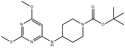 1353980-32-1 4-(6-甲氧基-2-甲硫基-嘧啶-4-基氨基)-哌啶-1-羧酸叔丁基酯