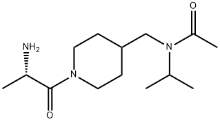 N-[1-((S)-2-AMino-propionyl)-piperidin-4-ylMethyl]-N-isopropyl-acetaMide,1354009-25-8,结构式