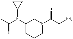 N-[1-(2-AMino-acetyl)-piperidin-3-yl]-N-cyclopropyl-acetaMide Structure