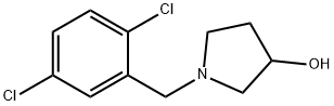 1-(2,5-二氯-苄基)-吡咯烷-3-醇 结构式