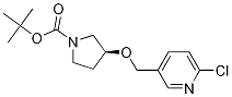 (S)-3-(6-Chloro-pyridin-3-ylmethoxy)-pyrrolidine-1-carboxylic acid tert-butyl ester Struktur