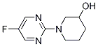 1-(5-氟嘧啶-2-基)哌啶-3-醇 结构式