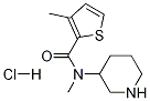 3-Methyl-thiophene-2-carboxylic acid methyl-piperidin-3-yl-amide hydrochloride Structure