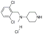 (2,6-二氯-苄基)-甲基-哌啶-4-基-胺盐酸盐, , 结构式