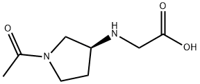((S)-1-Acetyl-pyrrolidin-3-ylaMino)-acetic acid Struktur