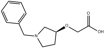 ((S)-1-Benzyl-pyrrolidin-3-yloxy)-acetic acid Struktur