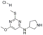 (6-甲氧基-2-甲基硫基-嘧啶-4-基)-吡咯烷-3-基-胺盐酸盐 结构式