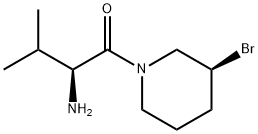 (S)-2-AMino-1-((S)-3-broMo-piperidin-1-yl)-3-Methyl-butan-1-one Struktur