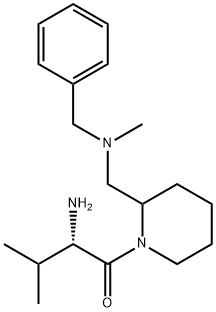 (S)-2-AMino-1-{2-[(benzyl-Methyl-aMino)-Methyl]-piperidin-1-yl}-3-Methyl-butan-1-one Struktur