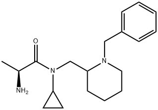 (S)-2-AMino-N-(1-benzyl-piperidin-2-ylMethyl)-N-cyclopropyl-propionaMide Struktur