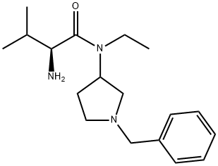 (S)-2-AMino-N-(1-benzyl-pyrrolidin-3-yl)-N-ethyl-3-Methyl-butyraMide Struktur