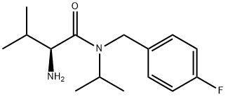(S)-2-AMino-N-(4-fluoro-benzyl)-N-isopropyl-3-Methyl-butyraMide,1354009-84-9,结构式