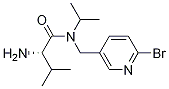 (S)-2-AMino-N-(6-broMo-pyridin-3-ylMethyl)-N-isopropyl-3-Methyl-butyraMide Structure