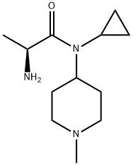 (S)-2-AMino-N-cyclopropyl-N-(1-Methyl-piperidin-4-yl)-propionaMide 结构式