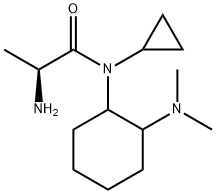 (S)-2-AMino-N-cyclopropyl-N-(2-diMethylaMino-cyclohexyl)-propionaMide Structure