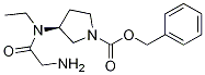 (S)-3-[(2-AMino-acetyl)-ethyl-aMino]-pyrrolidine-1-carboxylic acid benzyl ester Struktur