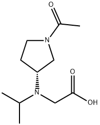[((R)-1-Acetyl-pyrrolidin-3-yl)-isopropyl-aMino]-acetic acid Structure