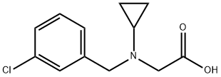 [(3-Chloro-benzyl)-cyclopropyl-aMino]-acetic acid Structure