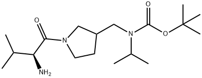 [1-((S)-2-AMino-3-Methyl-butyryl)-pyrrolidin-3-ylMethyl]-isopropyl-carbaMic acid tert-butyl ester Struktur