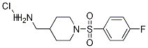 1-(4-氟-苯磺酰基)-哌啶-4-基]-甲基-胺盐酸盐, , 结构式