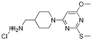 [1-(6-Methoxy-2-Methylsulfanyl-pyriMidin-4-yl)-piperidin-4-yl]-Methyl-aMine hydrochloride Struktur