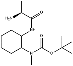 [2-((S)-2-AMino-propionylaMino)-cyclohexyl]-Methyl-carbaMic acid tert-butyl ester Struktur