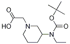 [3-(tert-Butoxycarbonyl-ethyl-aMino)-piperidin-1-yl]-acetic acid Structure