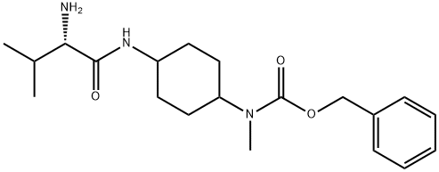 [4-((S)-2-AMino-3-Methyl-butyrylaMino)-cyclohexyl]-Methyl-carbaMic acid benzyl ester Struktur