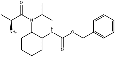 {2-[((S)-2-AMino-propionyl)-isopropyl-aMino]-cyclohexyl}-carbaMic acid benzyl ester Struktur