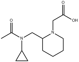 {2-[(Acetyl-cyclopropyl-aMino)-Methyl]-piperidin-1-yl}-acetic acid,1353983-52-4,结构式