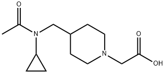 {4-[(Acetyl-cyclopropyl-aMino)-Methyl]-piperidin-1-yl}-acetic acid Structure