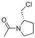 1-((S)-2-ChloroMethyl-pyrrolidin-1-yl)-ethanone 结构式