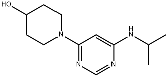1-(6-IsopropylaMino-pyriMidin-4-yl)-piperidin-4-ol Structure