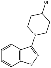 1-苯并[D〕异噻唑-3-基-哌啶-4-醇 结构式