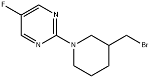 2-(3-溴甲基-哌啶-1-基)-5-氟-4-嘧啶, 1353979-24-4, 结构式