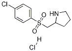 2-(4-Chloro-benzenesulfonylMethyl)-pyrrolidine hydrochloride Struktur