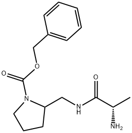 2-[((S)-2-AMino-propionylaMino)-Methyl]-pyrrolidine-1-carboxylic acid benzyl ester Struktur