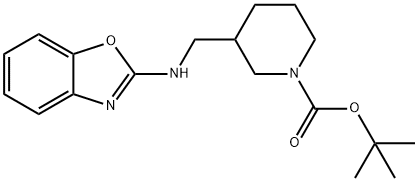 3-(Benzooxazol-2-ylaMinoMethyl)-piperidine-1-carboxylic acid tert-butyl ester Struktur