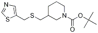 3-(Thiazol-5-ylMethylsulfanylMethyl
)-piperidine-1-carboxylic acid tert
-butyl ester Struktur