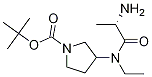 3-[((S)-2-AMino-propionyl)-ethyl-aMino]-pyrrolidine-1-carboxylic acid tert-butyl ester Struktur