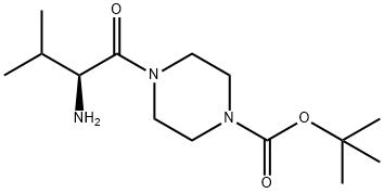 4-((S)-2-AMino-3-Methyl-butyryl)-piperazine-1-carboxylic acid tert-butyl ester Structure