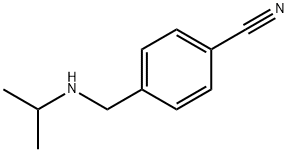 4-(异丙基氨基-甲基)-苯甲腈, 91350-01-5, 结构式