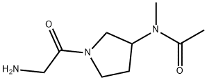 N-[1-(2-AMino-acetyl)-pyrrolidin-3-yl]-N-Methyl-acetaMide 化学構造式