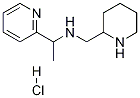 Piperidin-2-ylMethyl-(1-pyridin-2-yl-ethyl)-aMine hydrochloride Struktur