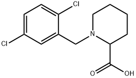 1-(2,5-二氯-苄基)-哌啶-2-羧酸, 1042911-09-0, 结构式