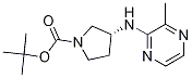 (R)-3-(3-Methyl-pyrazin-2-ylamino)-pyrrolidine-1-carboxylic acid tert-butyl ester Struktur
