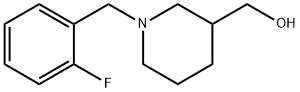[1-(2-Fluoro-benzyl)-piperidin-3-yl]-methanol Struktur