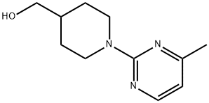 [1-(4-甲基-嘧啶-2-基)-哌啶-4-基]-甲醇,1261232-55-6,结构式