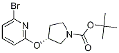 (R)-3-(6-溴-吡啶-2-基氧基)-吡咯烷-1-羧酸叔丁基酯, 1261234-93-8, 结构式